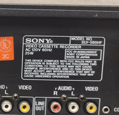 Vintage Sony SLV-595HF VCR Video Cassette Recorder Player 4-Head Hi-Fi Tested