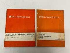 3 Vtg Bell & Howell Schools Digital Multimeter Assembly Manuals 9550-1 9550-2