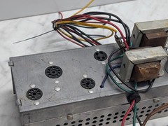 Vintage Tube Audio Amplifier Chassis Project 4-Knob Amp Untested Parts/Repair