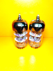 2 pcs 6N23P / ECC88 / 6DJ8 Reflector 70`s Matched pair