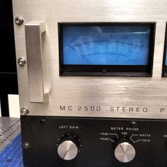 McIntosh MC2500 Silver Power Amplifier Tased Japan 100V + NTI-200 Converter Set