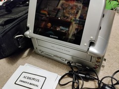 AudioVOX VBP2000 Portable VHS Player LCD Monitor Consolefor Parts