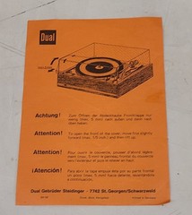 Dual 1220/ 1229Q/701 Turntable Mounting & Assembly Instructions