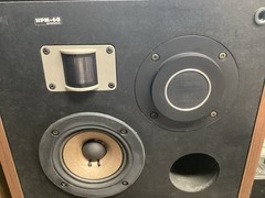 Vintage 1976 Pioneer HPM-60 Speakers. 1st Gen. New Foam. Super Tweeters Working!
