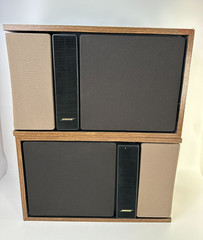Bose 301 Series II Direct Reflecting Speakers Pair Walnut Tested Working