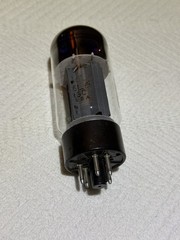 Sylvania Gray Plate 6L6GC Tube Labeled Fender O Getter Tests Strong on B&K 606