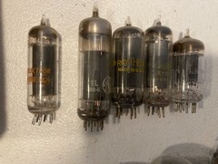 Lot of 10+ Vintage Radio TV Various Sizes & Brands Vacuum Tubes 12au7