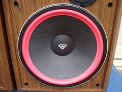 Nice Cerwin Vega AT-15 Large 3-way Floor Speakers -15″ Woofer -Reconditioned