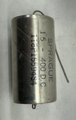Sprague Capacitor 1.5 uF, 400 V, NOS Vitamin Q style Qty available