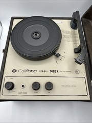 Califone 1420K Portable Record Player Turntable Vintage Tested And Working USA