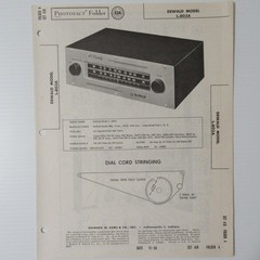 Dewald Model L-803A AC Operated Tube FM AM Tuner – SAMS Photofact ™ 1958 New