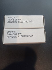 GE FAA 5654W “Top Gun” USA (1982) Strong Platnium Matched Pair ef95, 403, 6AK5