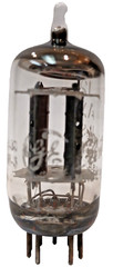 CLOSELY MATCHED HIGH GAIN (98.3, 97.5) GE 12AX7 LONG GREY PLATE HALO GETTER