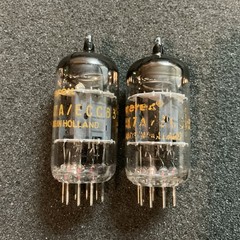 Rare NOS Amperex 12AX7A ECC83 Tubes MATCHED Bugle Boy 12ax7 7025 B339 PERFECT!