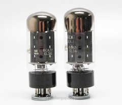 2X — General Electric – GE Fat Bottle 6CA7 EL34 Vacuum Tubes — KT4