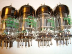 One Matched Quad Military JAN- 6DJ8 Tubes By Philips USA, NOS & Balanced Ratings