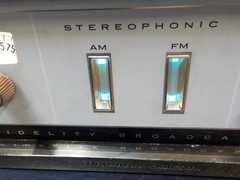 vtg Stromberg Carlson SR 445 A AM/FM Tube Tuner TESTED WORKS