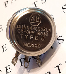 5K OHM ALLEN-BRADLEY TYPE J POTENTIOMETER JA1N048S502UA TESTED