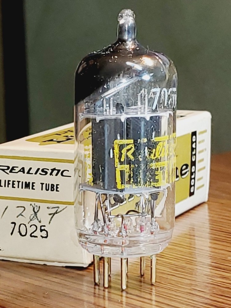 7025/12AX7 Gold Pin Matsushita NOS/NIB MaxiPreamp2/TV7 Tested (1)Tube Lot