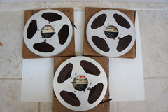 Lot of 3 Scotch 1/2” 3600ft Metal Reel-to-Reel Magnetic Tapes
