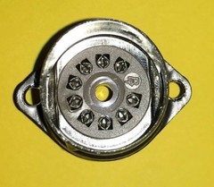 NEW BELTON 9 pin 12AX7 tube shield micalex socket top mount fits Fender & others