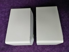 PAIR Realistic Tandy Minimus 7 Optimus Pro 7AV 40-2059 Die Cast Metal White PAIR