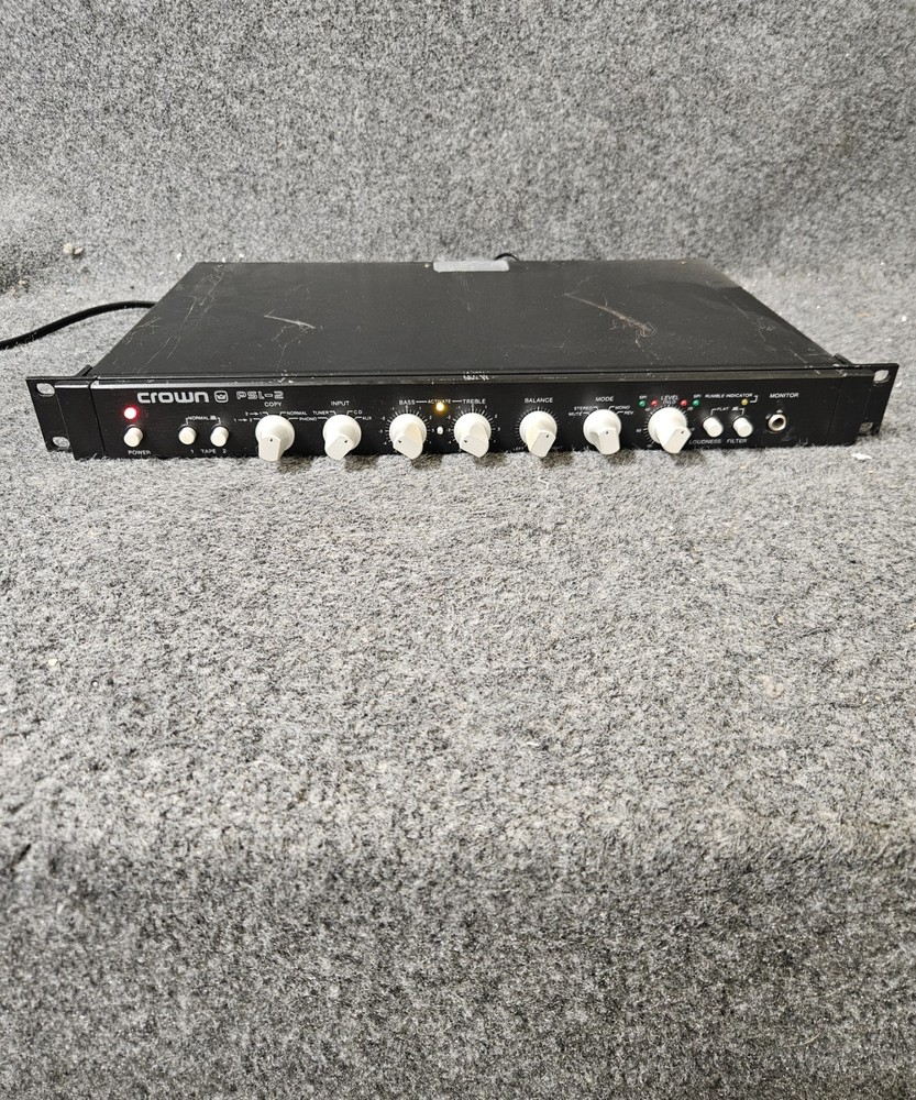 Crown PSL-2 Straight Line Stereo Pre Amplifier