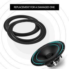 2pcs 8″ Speaker Rubber Perforated Subwoofer Surround Rings US