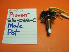 📈PIONEER S16-038-C MODE SELECT TAPE POT SA-500 AMP SX-700T STEREO RECEIVER