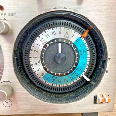 Rare Vintage SONY PT-24 Program Timer Audio Clock 24 Hour Analog Timer Japan