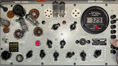 (1) 1950s Blackplate 12AX7 Tubes By Canadian Marconi/GE Tested On TV7-D/U Tester