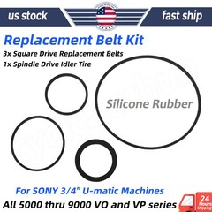 For Sony U-matic Replacement Belt Kits 5000, 7000, 9000 series 3/4″ Tape Machine