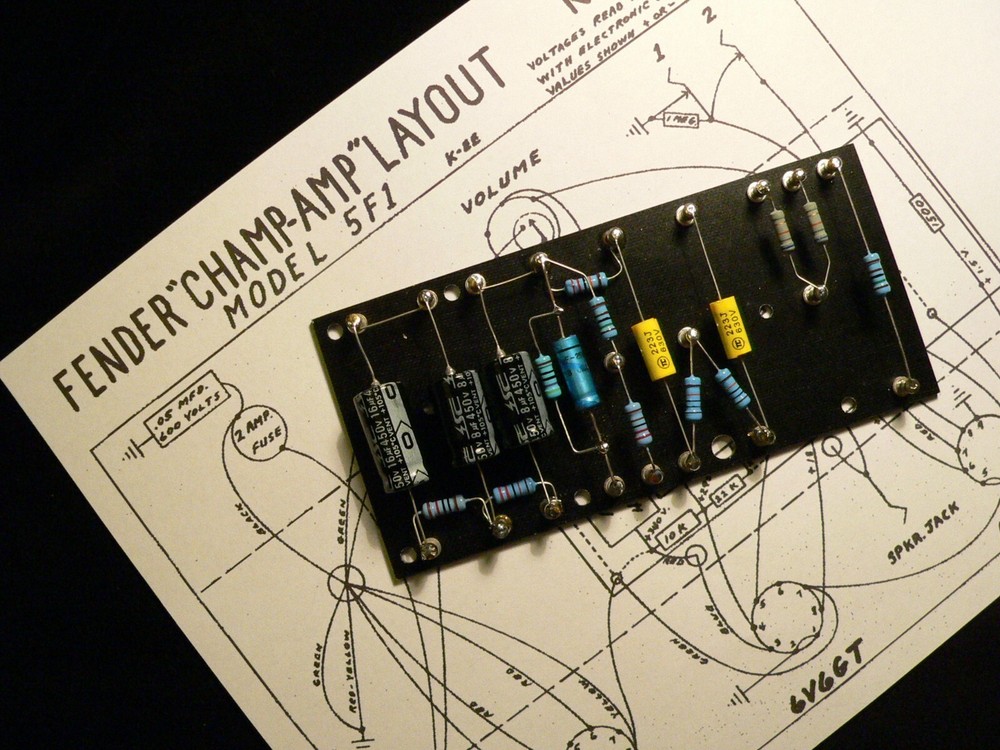 Turret Board for Fender Champ 5E1 5F1 Tweed amp &DIY/Kit guitar amplifier