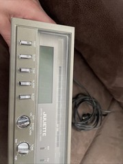 Vintage Juliette AM/FM Electronic Clock Radio Alarm Tested Works Model MC-3030