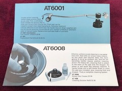 AUDIO TECHNICA DISC CLEANER SYSTEMS ORIGINAL PRODUCT BROCHURE AD M643x