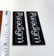 Paradigm Speakers Custom Made Aluminum Speaker Badge Pair