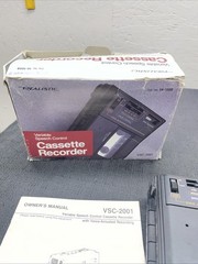 Realistic VSC-2001 Model 14-1058 Cassette Tape Player Recorder Tested Working