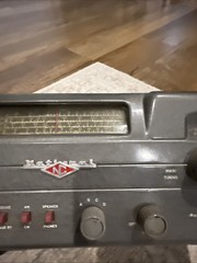 National SW-54 Shortwave/AM Multi-Band Tube Radio Powers On Untested