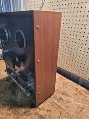 Vintage TEAC A-6010 Auto Reverse Reel-Reel For Parts or Repair Powers On AS-IS