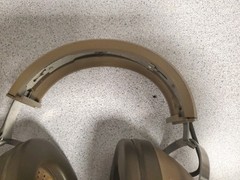 Koss K-6 Corded 1/4 Inch Stereo Headphones 70s Brown 8 Foot Cable