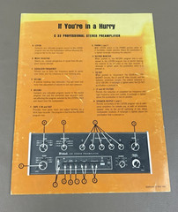 Mcintosh C32 If You’re In A Hurry Setup Instructions D-1502