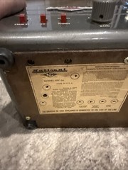 National SW-54 Shortwave/AM Multi-Band Tube Radio Powers On Untested
