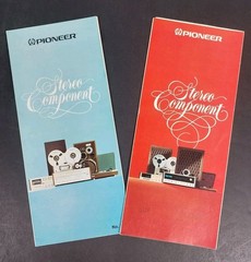 Pioneer Vintage Hi-Fi Catalog Lot 1974 & 1976 SX-1010 SPEC Burstein Applebee