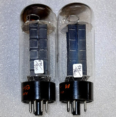 Tightly Matched Pair 5U4GB/5AS4A Sylvania Vacuum Tubes, Triplett 3444 tested