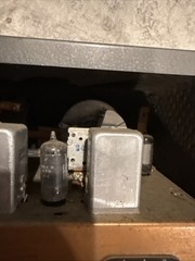 National SW-54 Shortwave/AM Multi-Band Tube Radio Powers On Untested