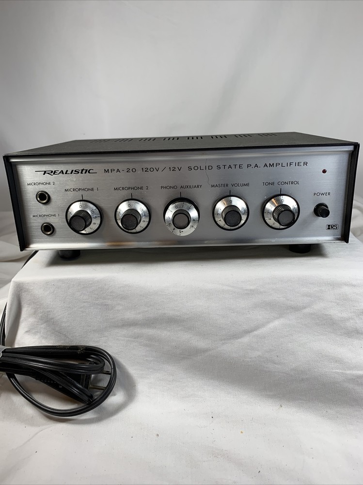 Realistic MPA-20 Radio Shack Solid State PA Amplifier Model MPA-20 *Parts Only*