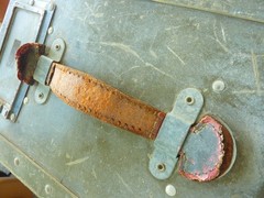 Vtg Aeronautical Radio Metal Carry Case, Olive Brown Unknown Brand