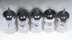 Five (5) 12AX7/ECC83 Made in China and Russia