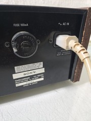 Sony TC-186SD Stereo Cassette Deck for Parts Or Repair Silver Faced Wooden Sides