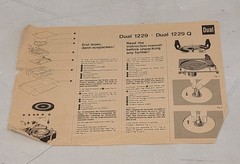 Dual 1220/ 1229Q/701 Turntable Mounting & Assembly Instructions